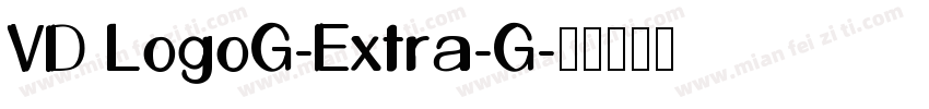 VD LogoG-Extra-G字体转换